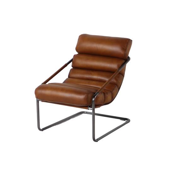 Leather Club Chair - Sahara